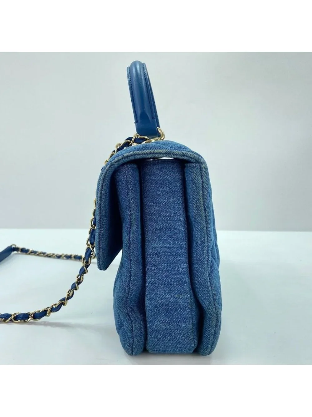 Chanel Handbag Quilted Blue